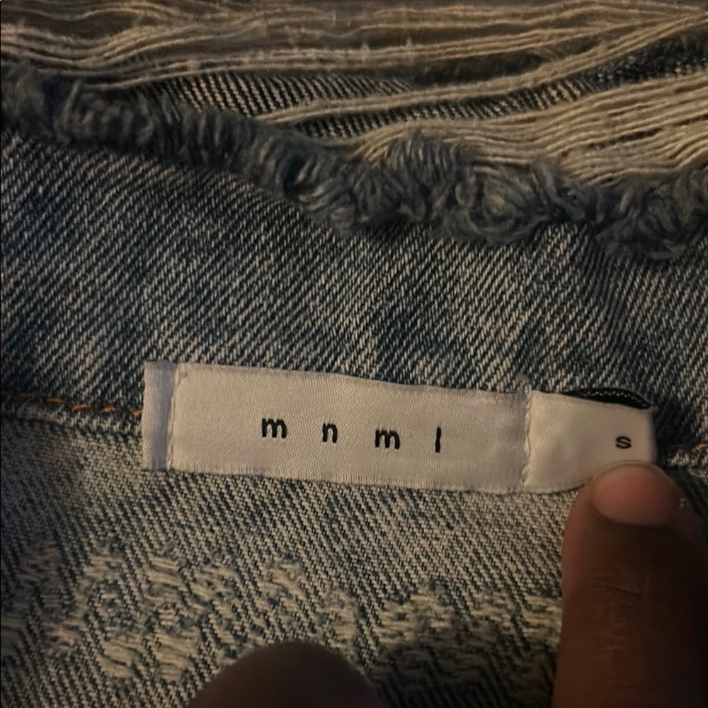 MNML Denim Star-Patterned Jacket - Picture 5 of 6